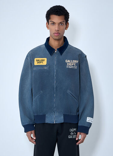 Gallery Dept. Zip-Front Jacket with Applique Patches Navy gdp0162059