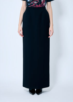 Balenciaga Hourglass Maxi Skirt Black bal0259008
