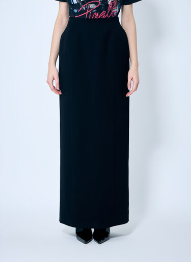 Balenciaga Hourglass Maxi Skirt Black bal0259008