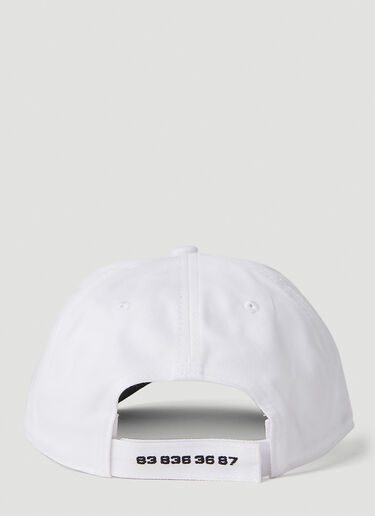 VTMNTS Barcode Baseball Cap White vtm0351012