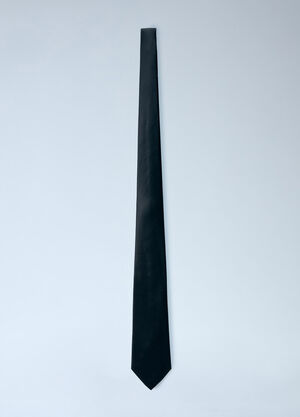 Saint Laurent 真丝缎面领带  黑色 sla0260021