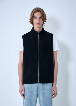 RIER High-Neck Zip Vest Black rrr0364005