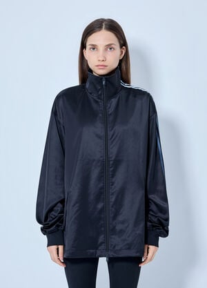 Y-3 Satin Gradient 3 Stripes Track Jacket Black yyy0365009