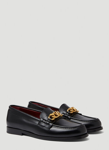 Valentino Chainlord Loafers Black val0149020