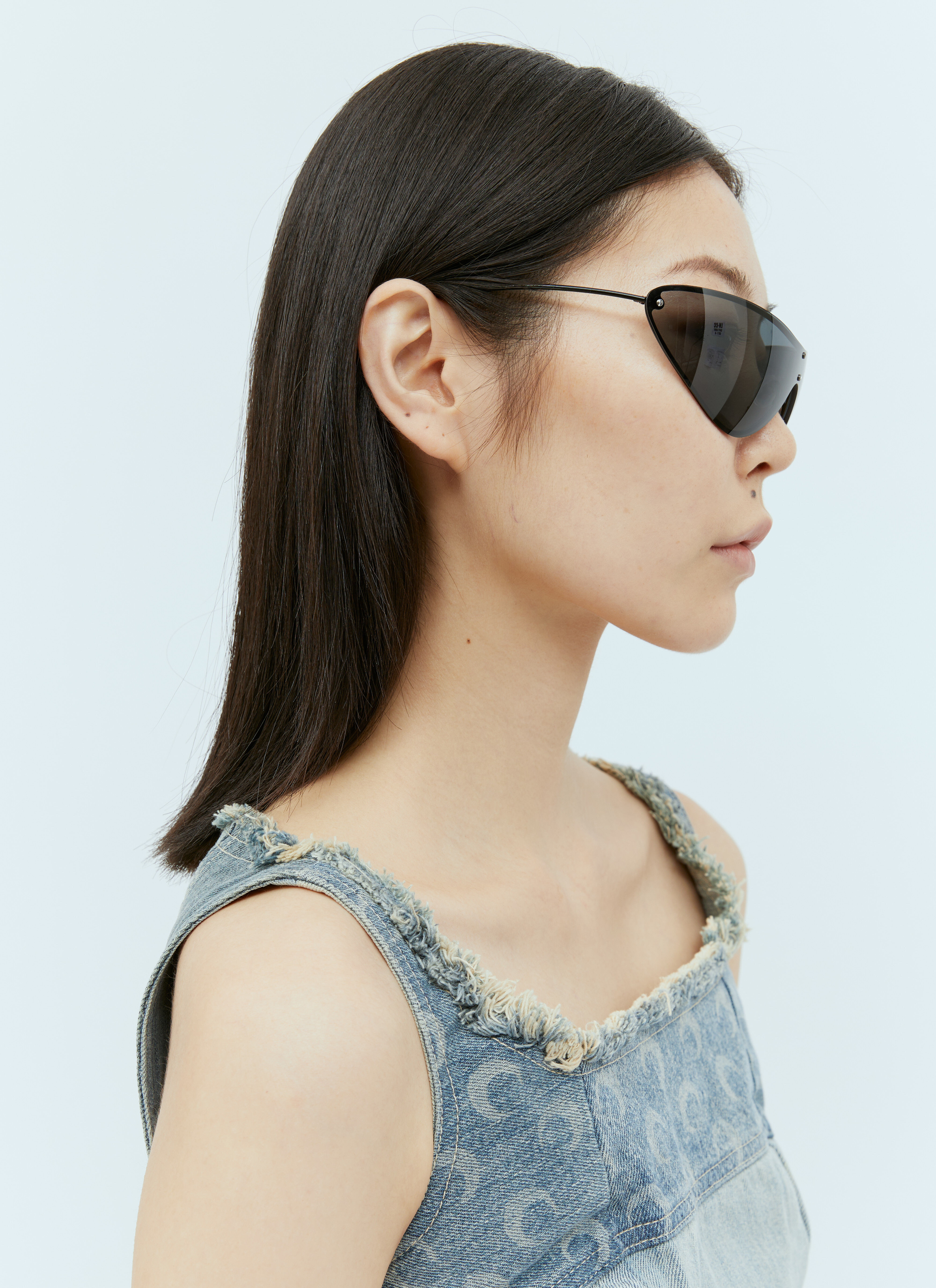 Acne Studios - Metal frame sunglasses - Black⁄Black