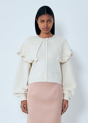 Chloé Wool-And-Cashmere-Blend Cardigan White chl0263032