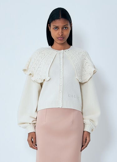 Chloé Wool-And-Cashmere-Blend Cardigan White chl0263032