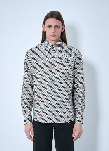 Burberry Check Shirt Brown bur0159009
