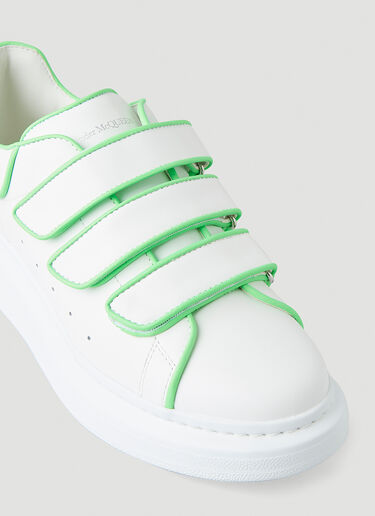 Alexander McQueen Larry Oversized Velcro Sneakers White amq0250039