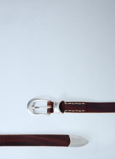 Our Legacy Leather Belt Brown our0164008