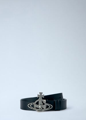 Vivienne Westwood Line Orb Buckle Belt Black vvw0163020