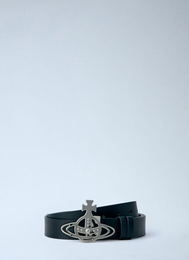 Vivienne Westwood Line Orb Buckle Belt Black vvw0163020