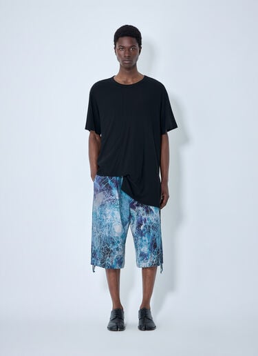 Yohji Yamamoto Diorama Jersey Asymmetry Hem T-Shirt Black yoy0164004