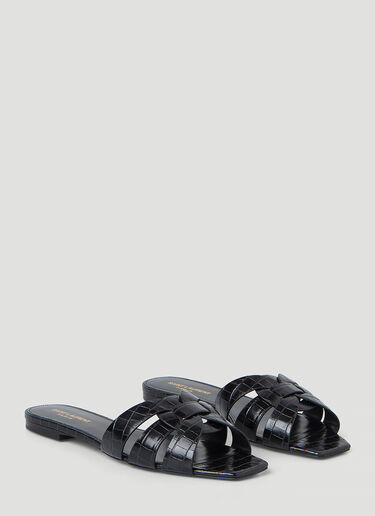 Saint Laurent Nu Pieds Slides Black sla0245161