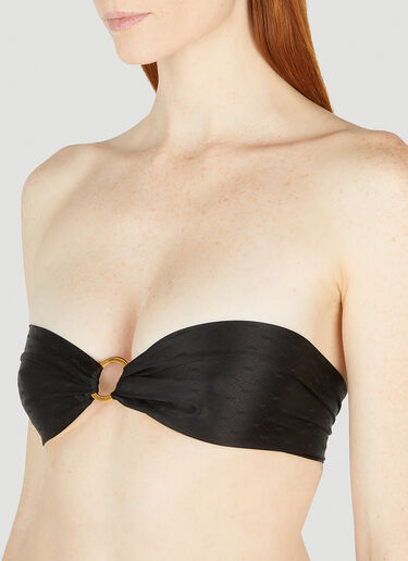 Saint Laurent Ring Bandeau Top Black sla0251198