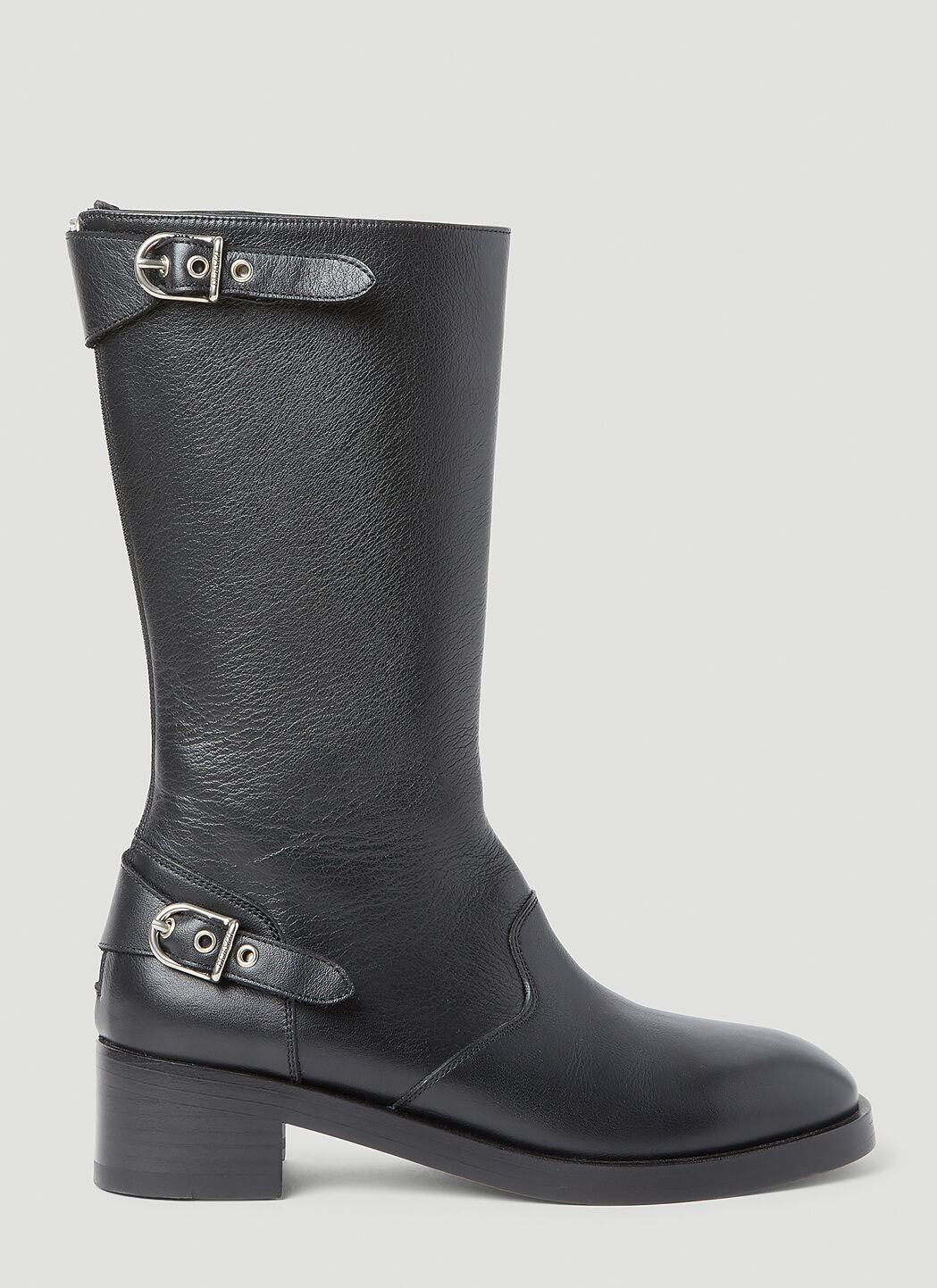 Durazzi Milano Zip Back Buckle Boots Grey drz0254004