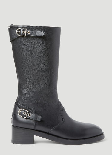 Durazzi Milano Zip Back Buckle Boots Black drz0252016