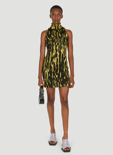 Ambush High Neck Knit Dress Yellow amb0250018