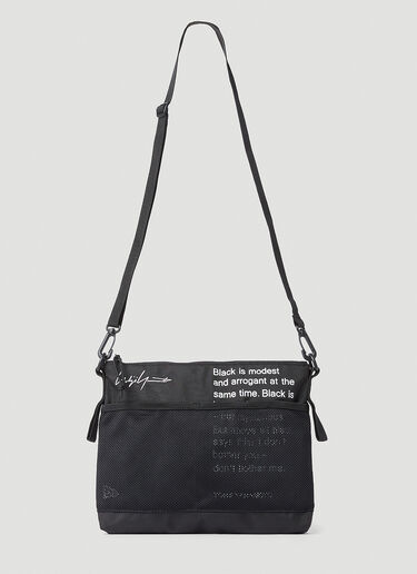 Yohji Yamamoto Sacoche Crossbody Bag Black yoy0152015