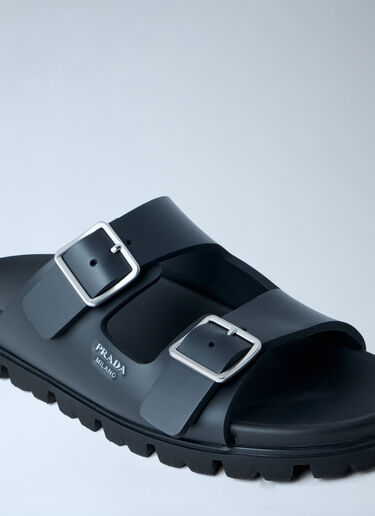 Prada Rubber Slides Black pra0263012
