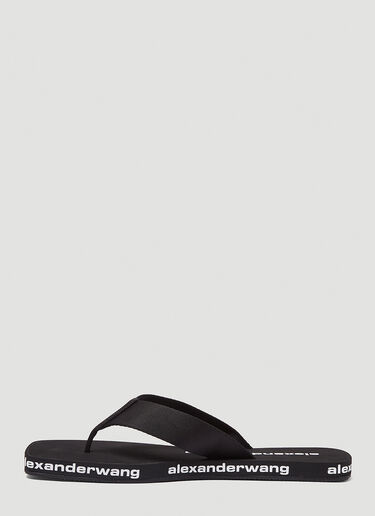 Alexander Wang Logo Flip-Flops Black awg0245031