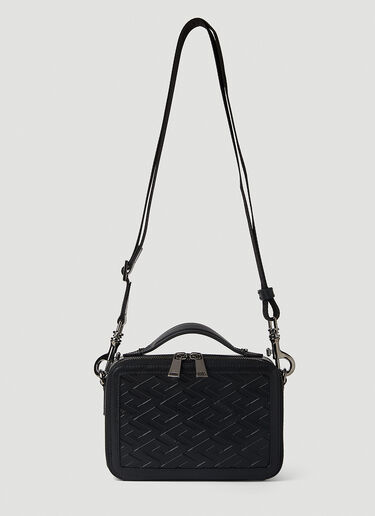 Versace Greca Mini Messenger Crossbody Bag Black ver0151033