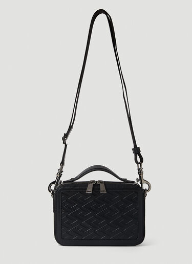 Greca Mini Messenger Crossbody Bag Versace Greca Mini Messenger Crossbody Bag Black ver0151033