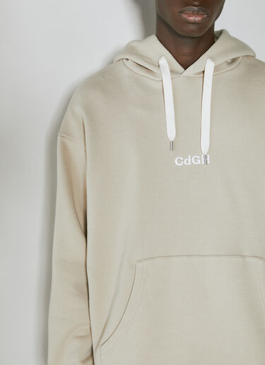 Comme des Garçons Homme Logo Embroidery Hooded Sweatshirt Beige cdh0154007