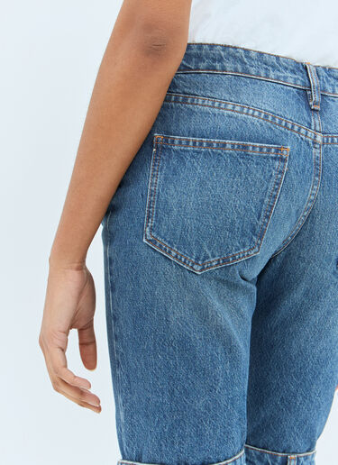 Coperni Open-Knee Jeans Blue cpn0257005
