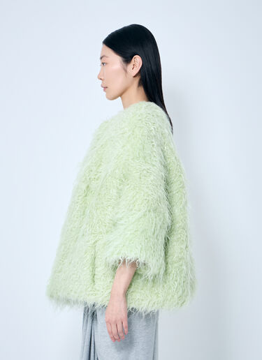 Dries Van Noten Voilin 仿皮草夹克  绿色 dvn0258004