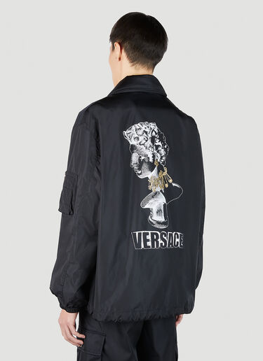 Versace 图案徽标印花夹克 黑色 ver0151016