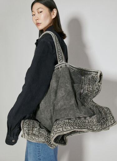 Y/Project Maxy Wire Cabas Denim Bag Black ypr0354005