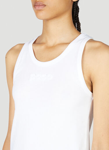 Rabanne Logo Tank Top White pac0253014