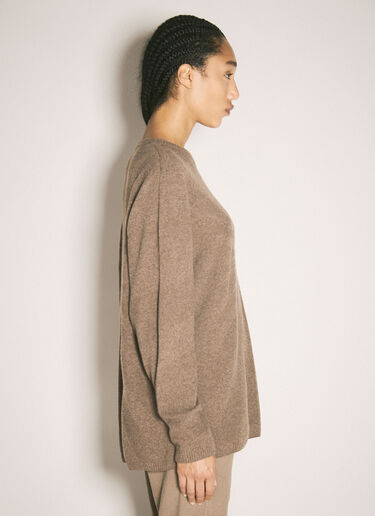 Moncler x Rick Owens Jumbo Crewneck Sweater Brown mcs0358016