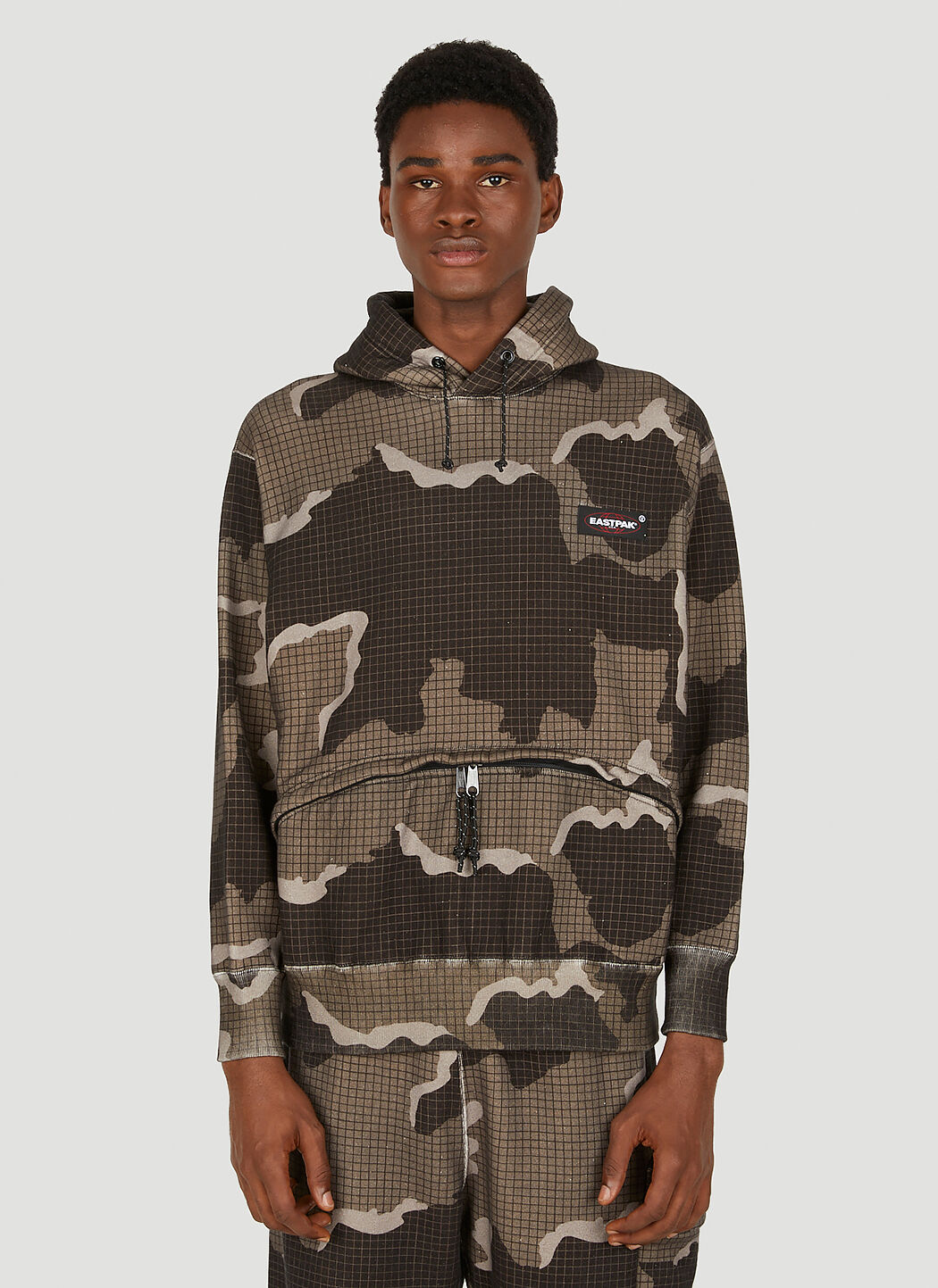 Eastpak x UNDERCOVER Camouflage Hooded Sweatshirt in Beige LN CC