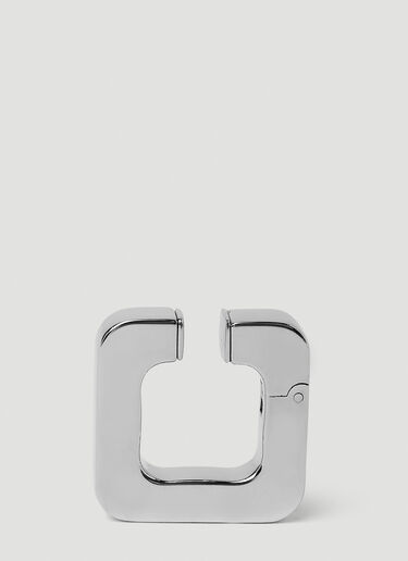 Gucci 로고 인그레이빙 이어 커프 실버 guc0251230