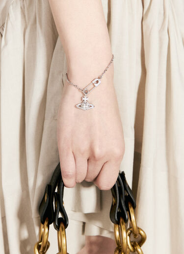 Vivienne Westwood Lucrece Safety Pin Bracelet Silver vww0356001