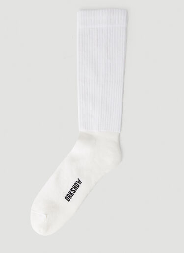 Rick Owens DRKSHDW Cunty Socks White drk0152023