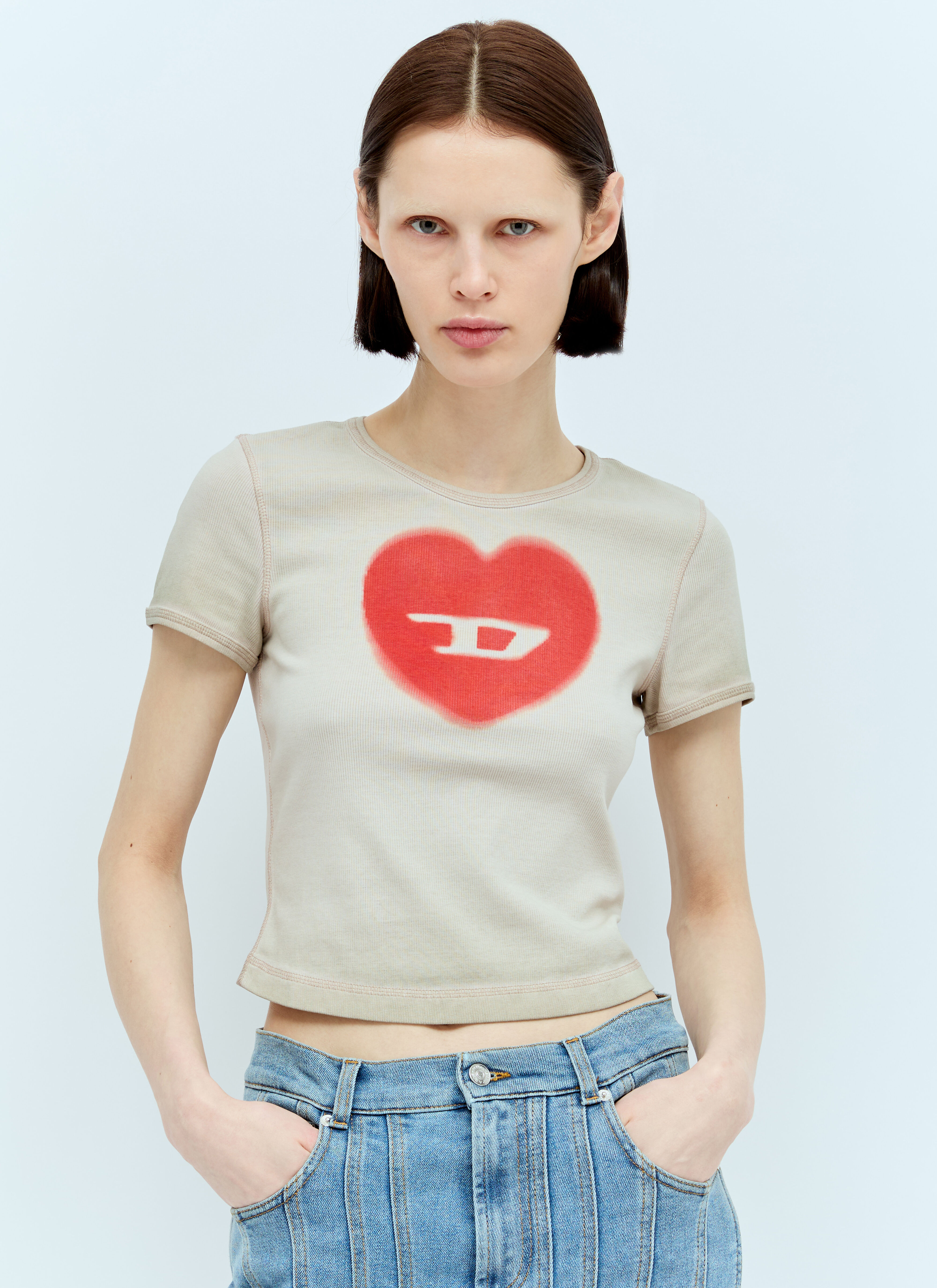 Diesel Women's' T-Ele T-Shirt in Grey | LN-CC®