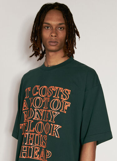 VETEMENTS Very Expensive T-Shirt Green vet0156008