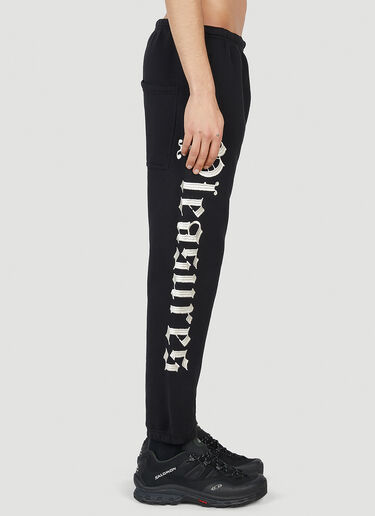 Pleasures Burnout Track Pants Black pls0151005