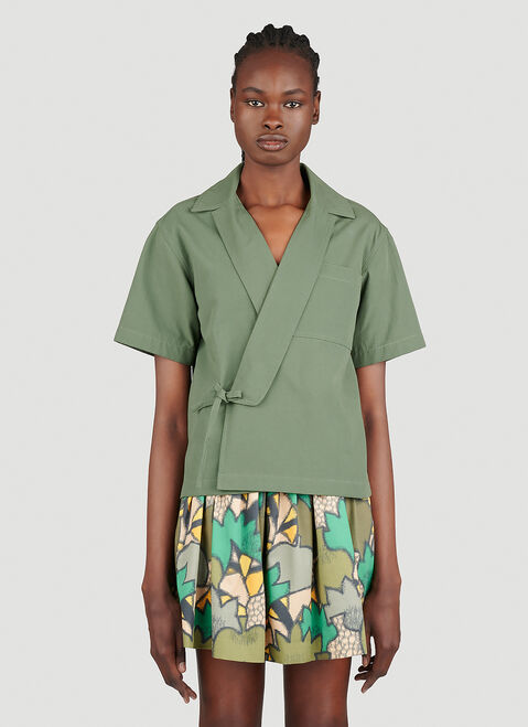 Kenzo Kimono Shirt Green knz0253017