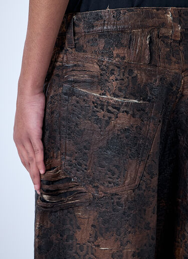 Acne Studios 2023 印花牛仔裤  棕色 acn0160001