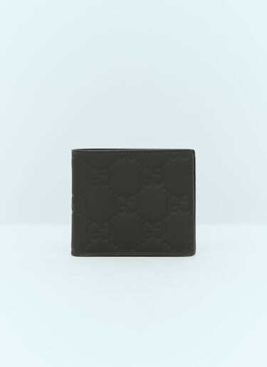 GG Rubber Effect-Bi-Fold Wallet Gucci GG Rubber Effect-Bi-Fold Wallet Black guc0155110