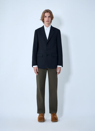 Single-Breasted Wool Blazer Dries Van Noten Single-Breasted Wool Blazer Black dvn0163005