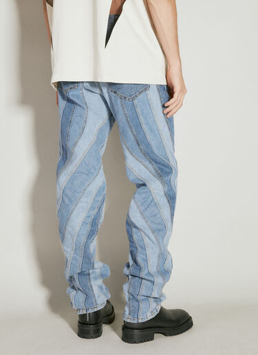 Mugler Spiral Baggy Jeans Blue mug0354003