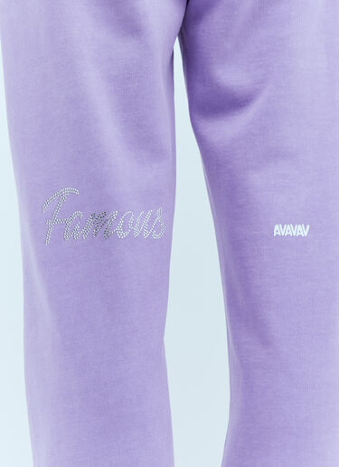 AVAVAV Crystal Embellished Track Pants Purple ava0254006
