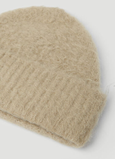 Acne Studios Fuzzy Beanie Hat Beige acn0154035