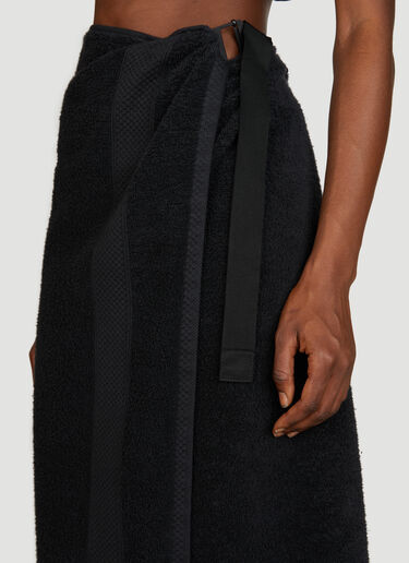 Balenciaga Towel Skirt Black bal0355001