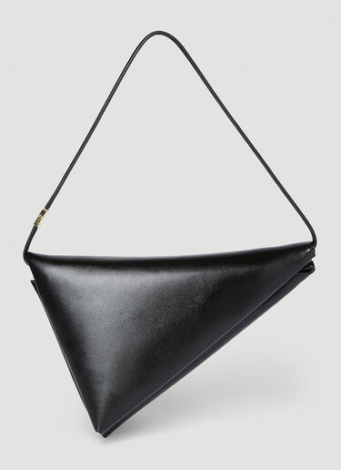 Marni Leather Prisma Triangle Shoulder Bag Black mni0254012
